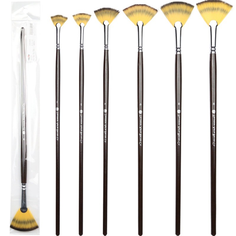 1 sztuka pędzle artystyczne profesjonalny pędzel Flabellate es wysokiej