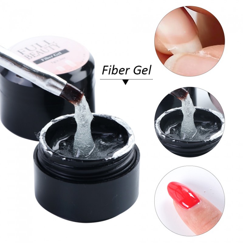 Full Beauty fibre Extension Repair Gel Clear Poly Builder ...